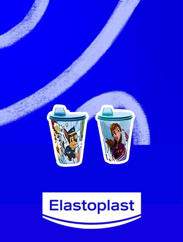 Regalo por compra Un vaso de Frozen o La Patrulla Canina